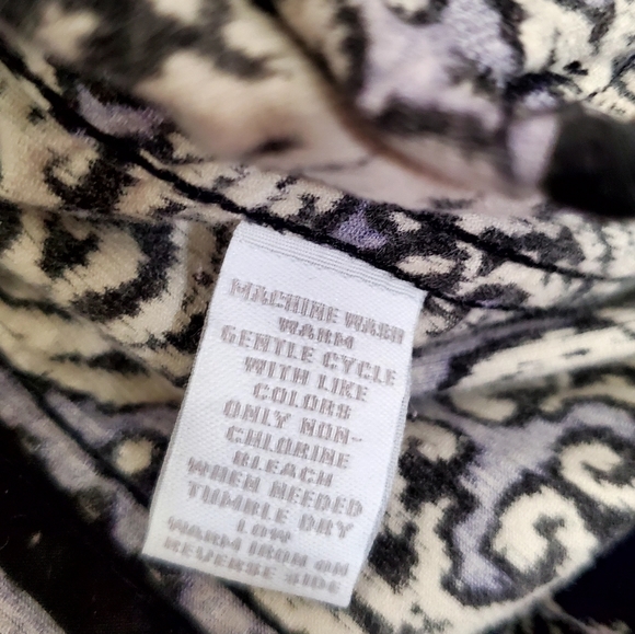 Charter Club Navy Floral Shacket Large Cotton Stretch Fine Corduroy - Picture 5 of 10